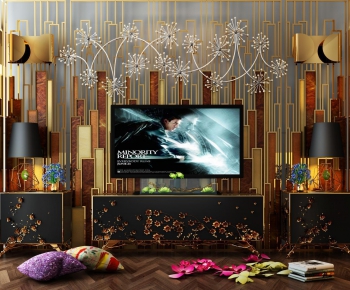 New Chinese Style TV Cabinet-ID:345235176