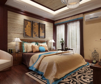 Southeast Asian Style Bedroom-ID:753857558
