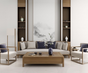 New Chinese Style Sofa Combination-ID:706866567