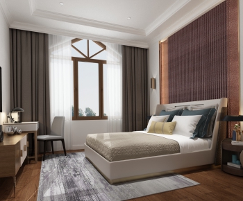 Modern Simple European Style Bedroom-ID:506559659