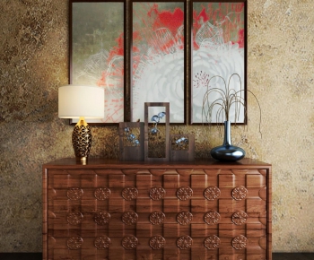 New Chinese Style Side Cabinet/Entrance Cabinet-ID:137352945
