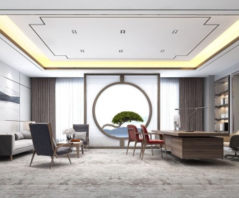 New Chinese Style Manager's Office-ID:234243512