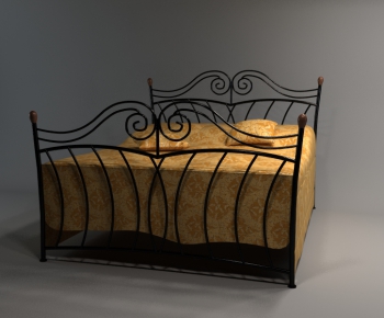 European Style Double Bed-ID:691401347