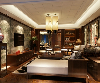 Chinese Style A Living Room-ID:960237829