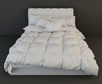 Modern Double Bed-ID:457364521
