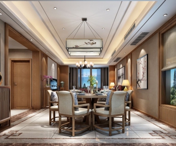 New Chinese Style Dining Room-ID:684688288