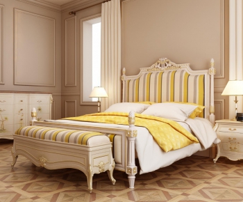 American Style French Style Double Bed-ID:767269413