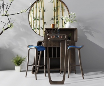 New Chinese Style Bar Chair-ID:787971575