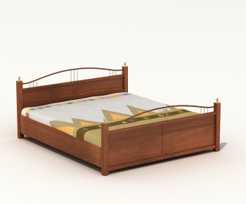 Modern Double Bed-ID:604941783