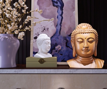 新中式佛祖雕塑花艺摆件-ID:126332186