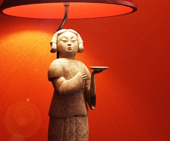 新中式雕塑台灯-ID:658301619