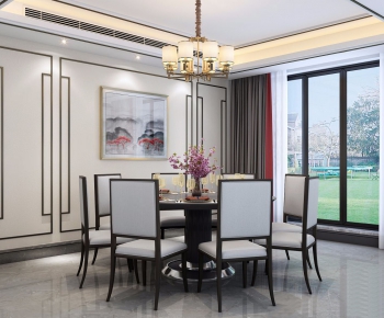 New Chinese Style Dining Room-ID:400414393