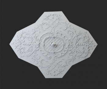 European Style Plaster Carved Top Plate-ID:600530974