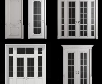 European Style Solid Wood Door-ID:841313569
