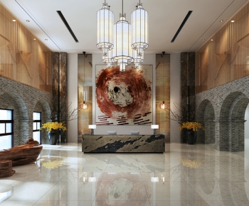 New Chinese Style Lobby Hall-ID:952266675