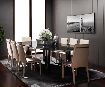 Modern Dining Table And Chairs-ID:477614814