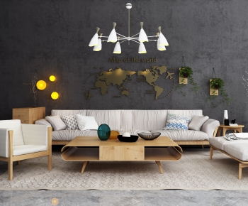 Nordic Style Sofa Combination-ID:642227137