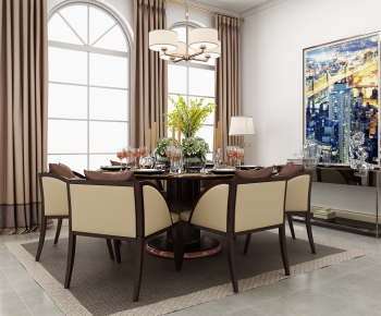 Modern Dining Table And Chairs-ID:880984148