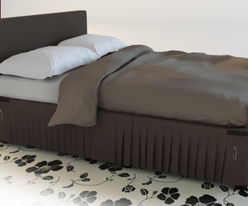 Modern Double Bed-ID:145851679