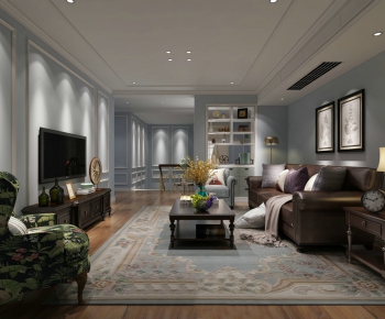 American Style A Living Room-ID:661374279