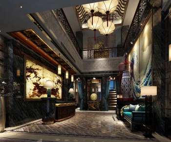 New Chinese Style Lobby Hall-ID:636035172