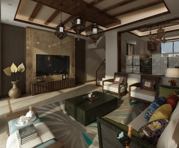 Southeast Asian Style A Living Room-ID:163022549
