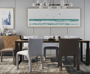 Modern Dining Table And Chairs-ID:766033543