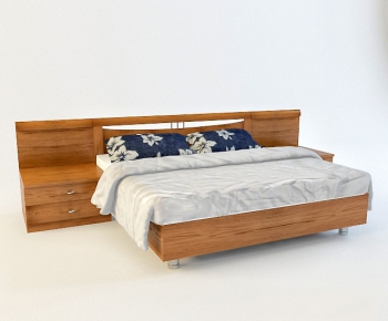 Modern Double Bed-ID:818790673