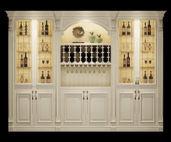 European Style Wine Cabinet-ID:983480122