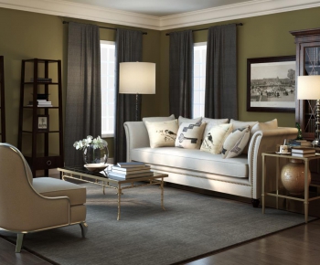 Modern American Style A Living Room-ID:714298416
