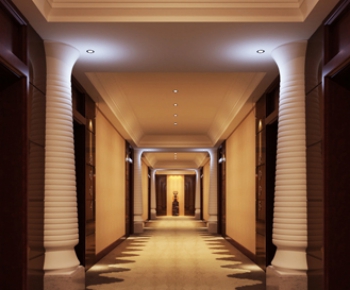 Modern Corridor Elevator Hall-ID:798357857
