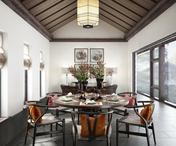 New Chinese Style Dining Room-ID:512052224