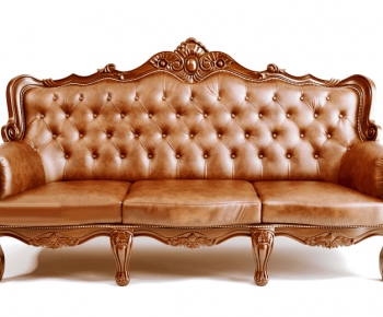 American Style European Style Three-seat Sofa-ID:284168523