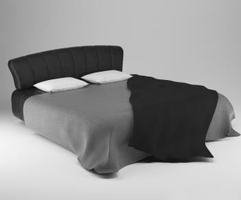 Modern Double Bed-ID:345332997