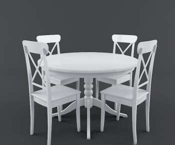 European Style Dining Table And Chairs-ID:104066432