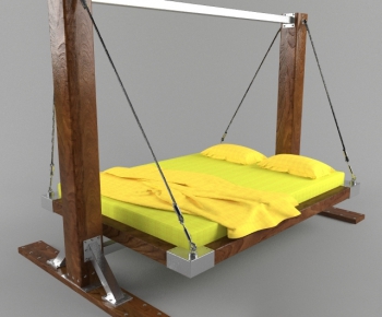Modern Single Bed-ID:505575873