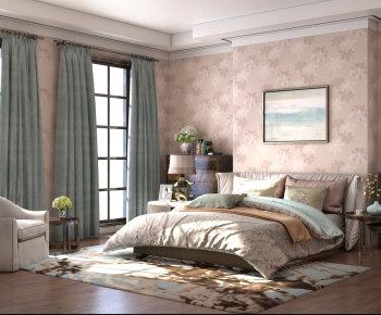 American Style Idyllic Style Bedroom-ID:365202579
