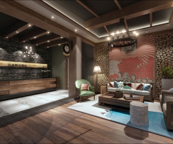 New Chinese Style Hotel Space-ID:700444865