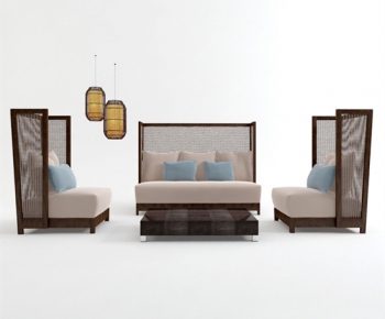 New Chinese Style Sofa Combination-ID:732815531