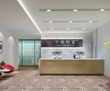 Modern Office Reception Desk-ID:117014885