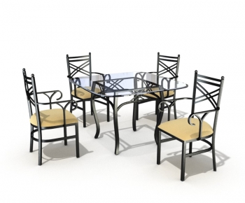 Simple European Style Leisure Table And Chair-ID:888360764