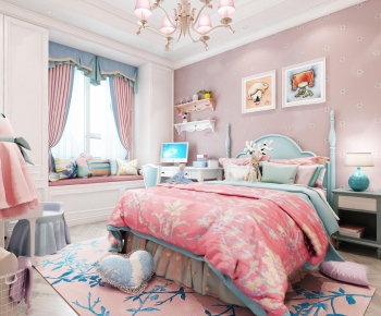 American Style Girl's Room Daughter's Room-ID:620121293
