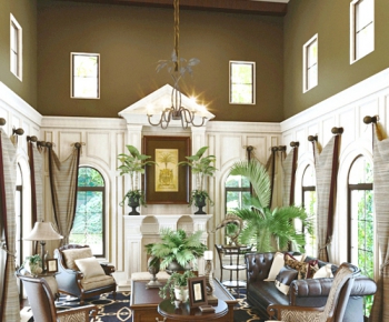 American Style A Living Room-ID:437592583