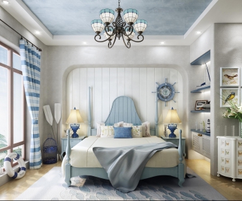 Mediterranean Style Bedroom-ID:319078332