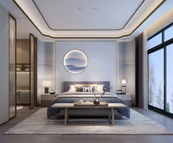 New Chinese Style Bedroom-ID:328275647
