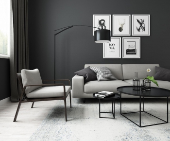 Modern Nordic Style A Sofa For Two-ID:215511463