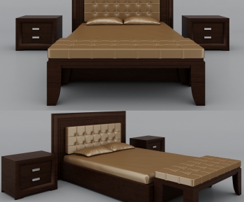 European Style Double Bed-ID:438282913