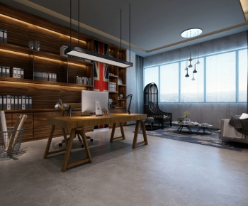 Industrial Style Manager's Office-ID:668466473