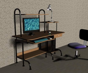 Modern Computer Desk And Chair-ID:730276639