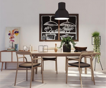 Nordic Style Dining Table And Chairs-ID:632721211